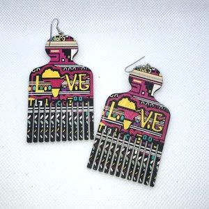 Jewelry - Unique Love Vibrant Pick Earrings Jewelry - Unique Love Vibrant Pick Earrings